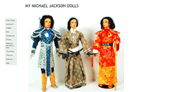 Desktop Screenshot of mymichaeljackson-dolls.com