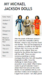 Mobile Screenshot of mymichaeljackson-dolls.com
